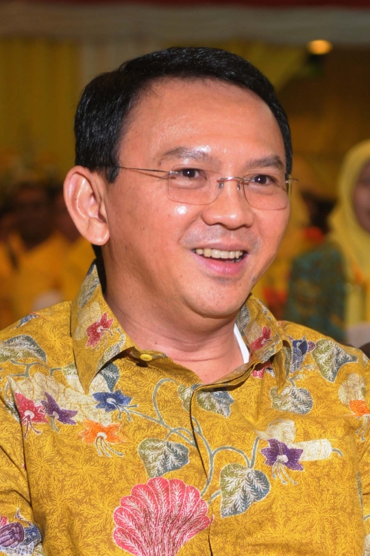 Keakraban Ahok dan Setya Novanto di Musda Golkar