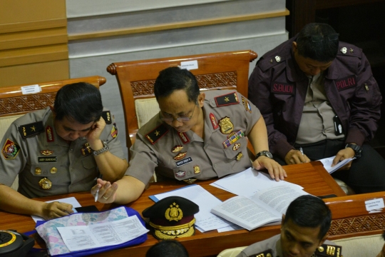 Perwira tinggi Polri kawal Tito Karnavian jalani tes di DPR