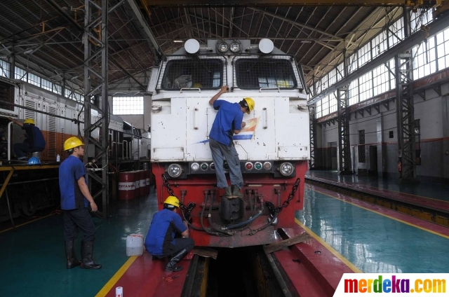 Foto : PT KAI kebut perbaikan lokomotif jelang Lebaran 