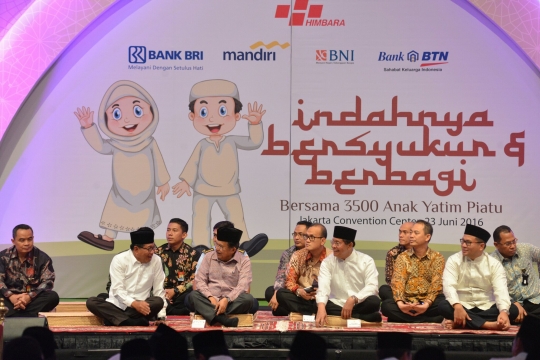 Jusuf Kalla buka puasa bersama 3.500 anak yatim di JCC