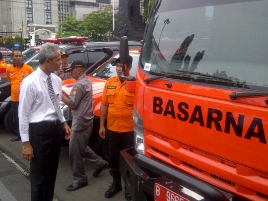 Ganjar Pranowo pimpin gelar pasukan persiapan mudik Lebaran 2016