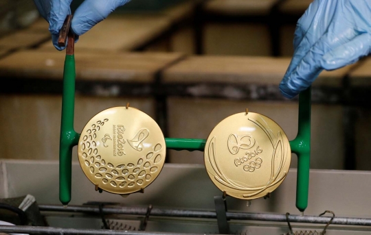 Ternyata begini cara membuat medali Olimpiade 2016 Brasil