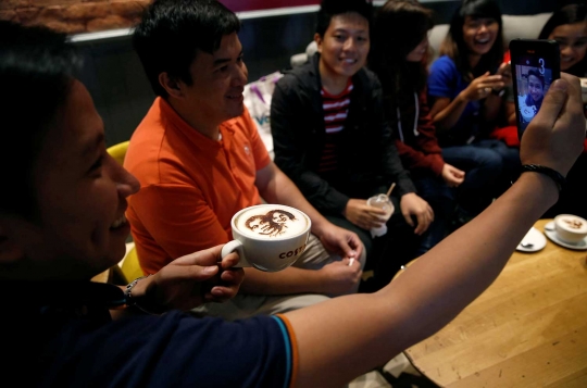 Cappucino bergambar Presiden terpilih Filipina diburu penikmat kopi