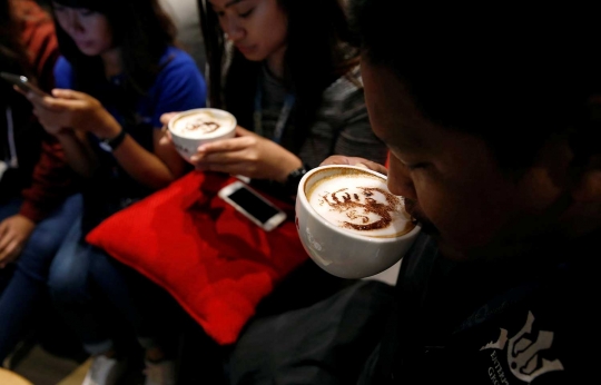 Cappucino bergambar Presiden terpilih Filipina diburu penikmat kopi