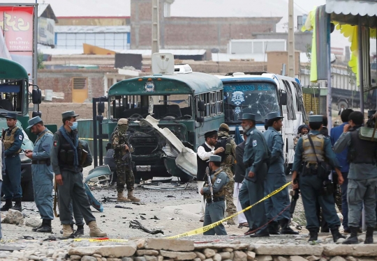 Bom hantam rombongan bus akpol Afghanistan, 27 tewas