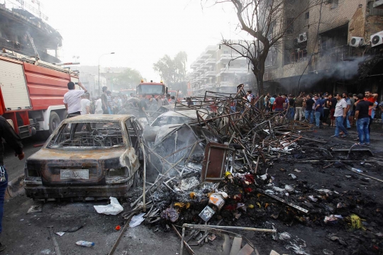 Puluhan orang tewas dalam ledakan bom mobil di Baghdad