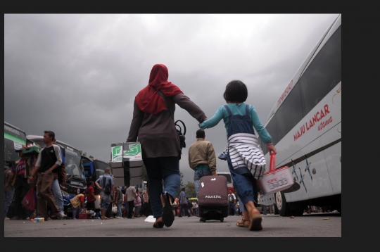 Arus mudik di Terminal Kampung Rambutan melonjak 38 persen