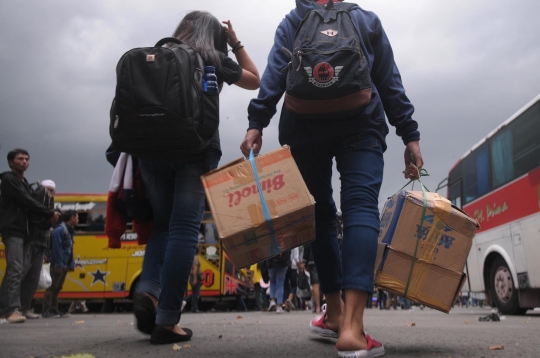 Arus mudik di Terminal Kampung Rambutan melonjak 38 persen