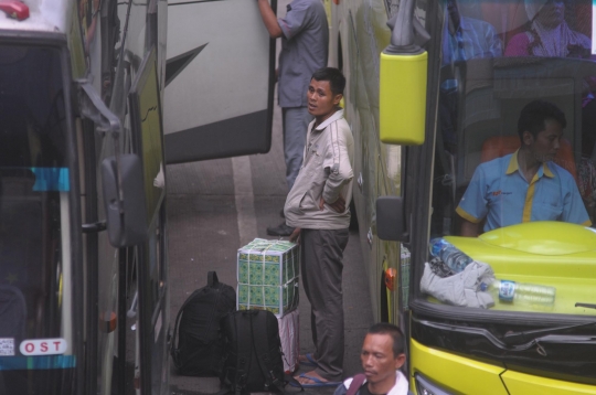 Arus mudik di Terminal Kampung Rambutan melonjak 38 persen