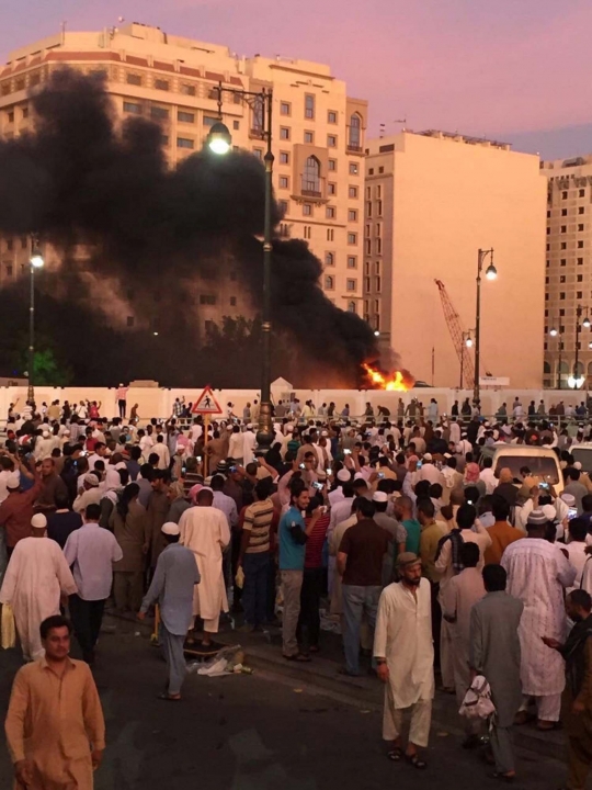 Begini kekacauan pascaserangan bom di dekat Masjid Nabawi