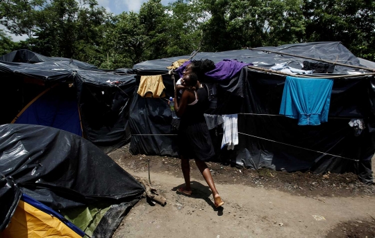 Potret kesulitan imigran Afrika terdampar di Kosta Rika