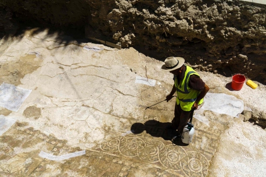 Penemuan mozaik peninggalan kejayaan Romawi di Siprus