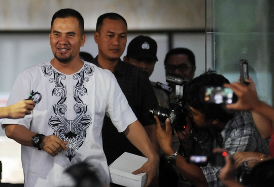 Ekspresi Saipul Jamil usai diperiksa penyidik