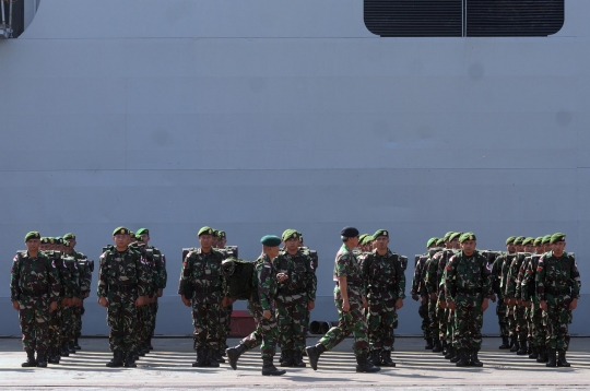 TNI berangkatkan pasukan untuk latihan gabungan dengan Malaysia