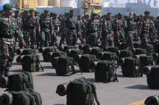 TNI berangkatkan pasukan untuk latihan gabungan dengan Malaysia