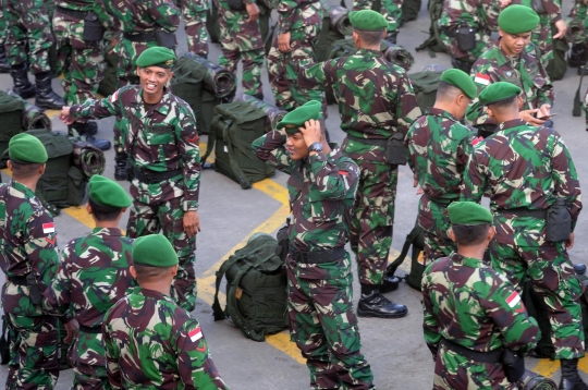 TNI berangkatkan pasukan untuk latihan gabungan dengan Malaysia