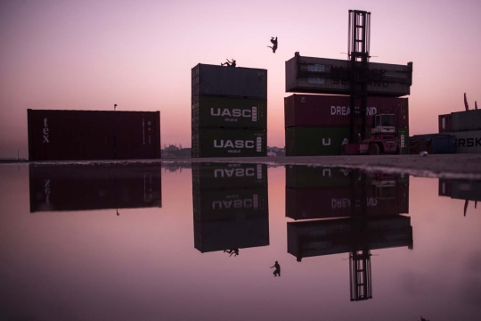 Aksi parkour memukau dalam Dreamland 2016 di Turki