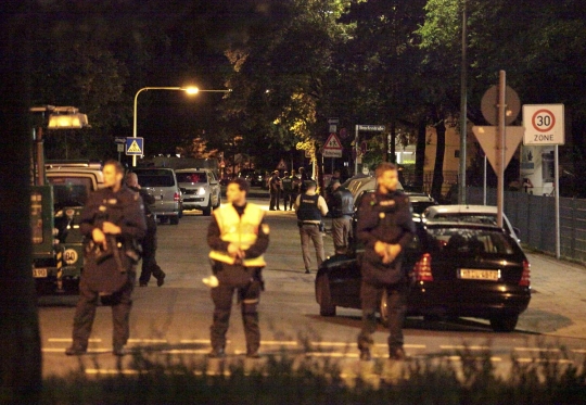 Suasana mencekam usai penembakan brutal di Munich