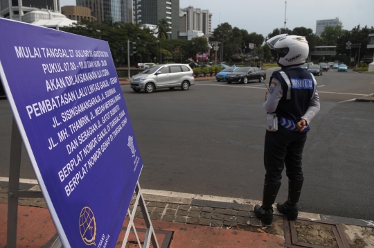 Mulai 27 Juli, sistem ganjil genap resmi diuji coba