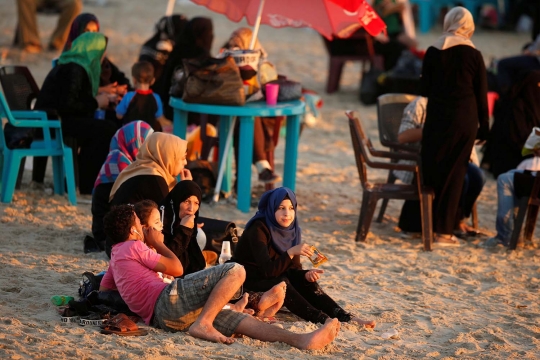 Menengok tempat-tempat rekreasi di tengah reruntuhan Gaza