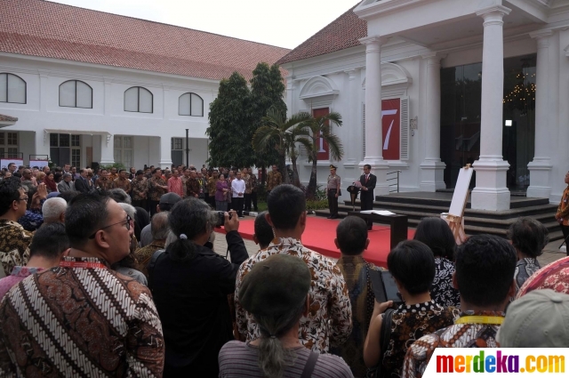 Foto : Buka pameran Goresan Juang Kemerdekaan, Jokowi 