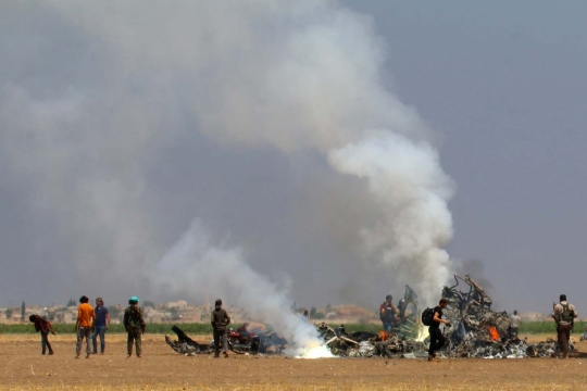 Pemberontak Suriah tembak jatuh helikopter Rusia
