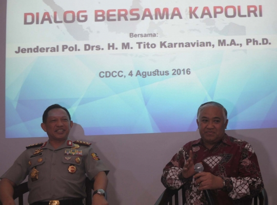 Diskusi CDCC bersama Kapolri Tito Karnavian