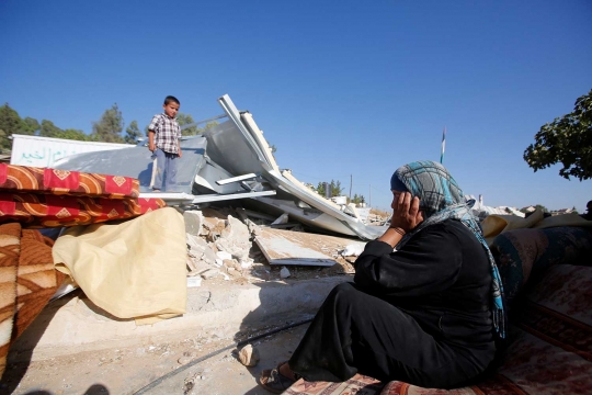 Polisi Israel kembali bongkar bangunan warga Palestina
