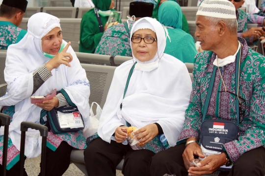 Jemaah haji kloter pertama tiba di Madinah