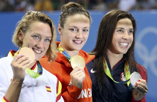 Si cantik wanita besi Hungaria borong 3 medali emas Olimpiade 2016