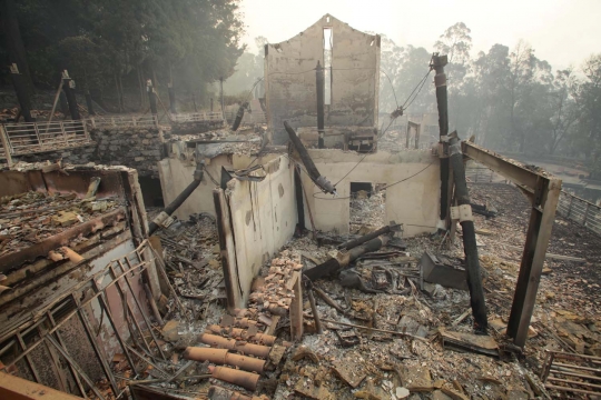 Ganasnya kebakaran hutan di Portugal sampai merembet ke kota