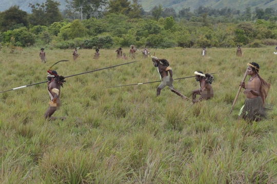 Menyaksikan perang antarsuku di Festival Lembah Baliem