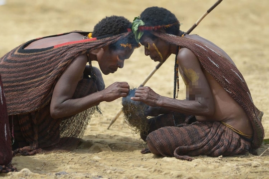 Menyaksikan perang antarsuku di Festival Lembah Baliem