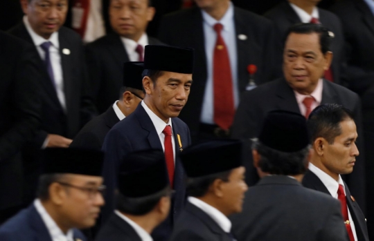 Presiden Jokowi berikan pidato kenegaraan di Sidang Tahunan MPR