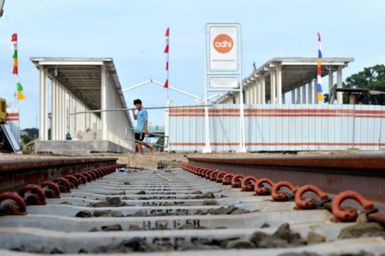 Intip perkembangan proyek kereta bandara yang akan rampung 2017