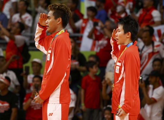 Gaya Tontowi/Liliyana gigit emas pertama Indonesia di Olimpiade 2016