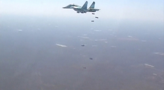 Aksi Sukhoi Su-34 hujani bom di wilayah kekuasaan ISIS