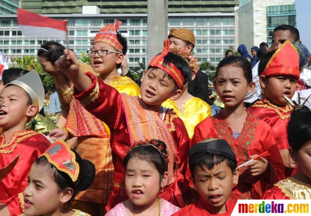 Foto : Keceriaan anak-anak ramaikan karnaval budaya di 