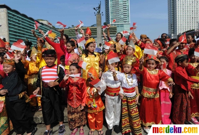 Foto : Keceriaan anak-anak ramaikan karnaval budaya di 