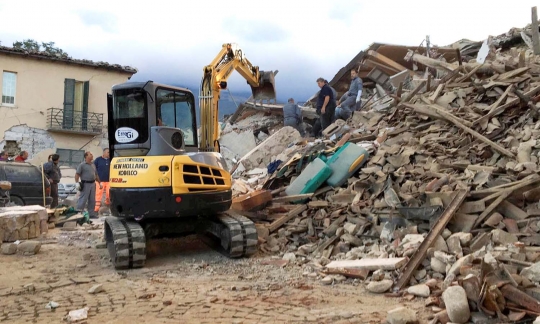 Luluh lantak Italia diguncang gempa 6,2 SR