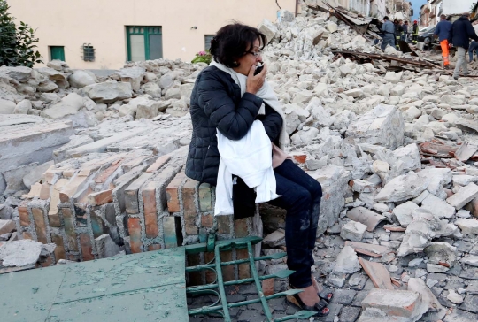 Luluh lantak Italia diguncang gempa 6,2 SR