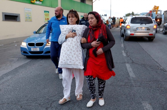 Luluh lantak Italia diguncang gempa 6,2 SR