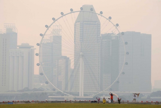 Kabut asap Riau kembali kepung Singapura