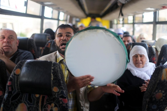 Suka duka calon jemaah haji Palestina menuju Tanah Suci