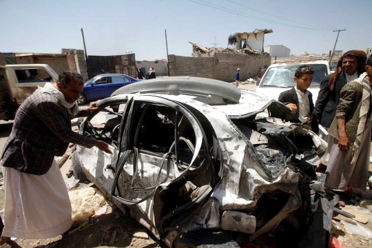 Kehancuran Yaman usai dibombardir koalisi Saudi