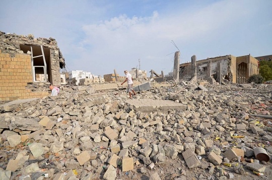 Kehancuran Yaman usai dibombardir koalisi Saudi