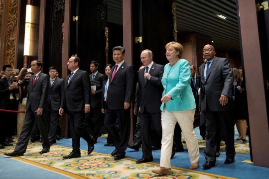 Jokowi sejajar dengan pemimpin dunia di KTT G20 China