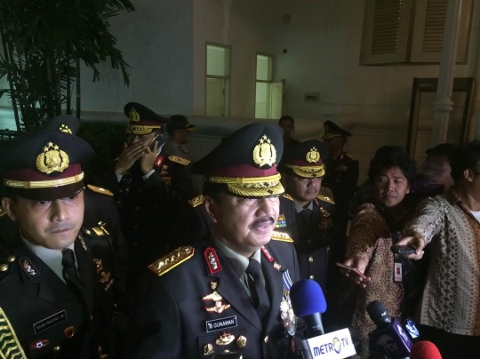 Penampilan perdana Budi Gunawan dengan pangkat jenderal