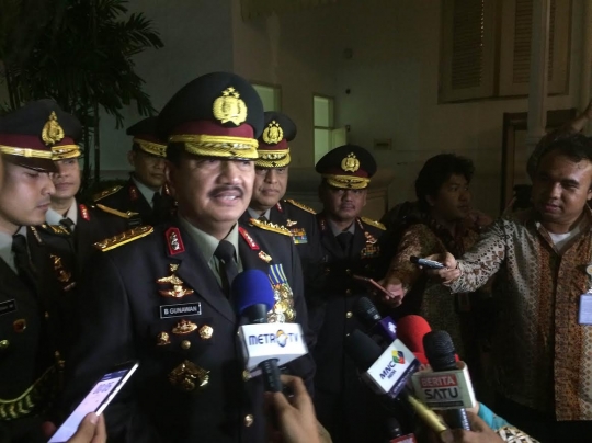 Penampilan perdana Budi Gunawan dengan pangkat jenderal