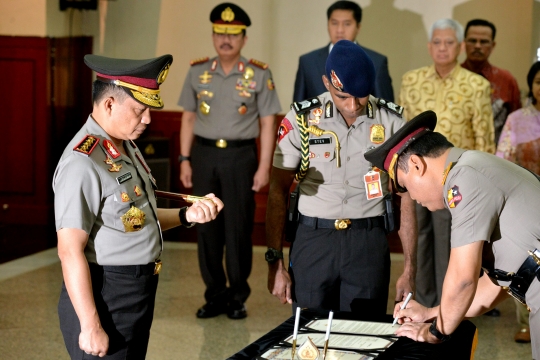 Pelantikan Komjen Syafruddin sebagai Wakapolri